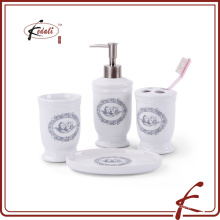 angle design set of 4 ceramic bathroom set